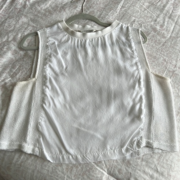 Rebecca Minkoff White crop‎ Top - Picture 1 of 4